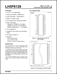 datasheet for LH5P8129-10 by Sharp