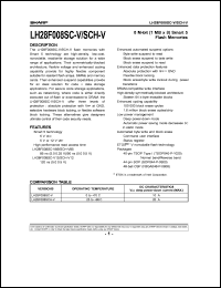 datasheet for LH28F008SCT-V12 by Sharp