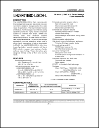 datasheet for LH28F016SCB-L12 by Sharp