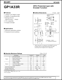 datasheet for GP1A33R by Sharp