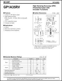datasheet for GP1A35RV by Sharp
