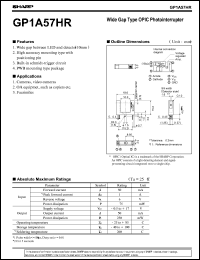 datasheet for GP1A57HR by Sharp