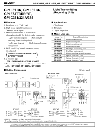 datasheet for GP1F31T by Sharp