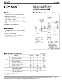 datasheet for GP1S55T by Sharp
