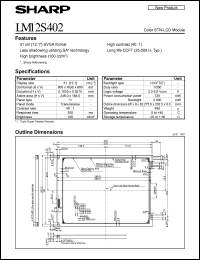 datasheet for LM12s402 by Sharp