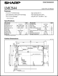 datasheet for LM12s44 by Sharp