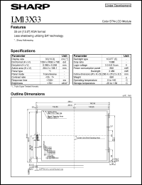 datasheet for LM13X33 by Sharp