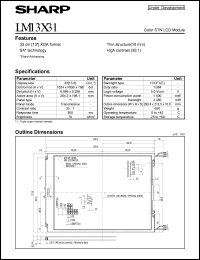 datasheet for LM13X31 by Sharp