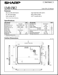 datasheet for LM14X82 by Sharp