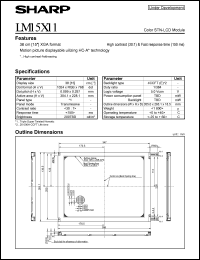 datasheet for LM15X11 by Sharp