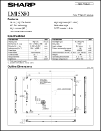 datasheet for LM15X80 by Sharp
