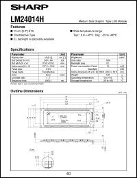 datasheet for LM24014H by Sharp