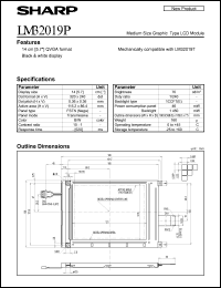 datasheet for LM32019P by Sharp