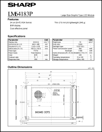 datasheet for LM64183P by Sharp