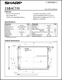 datasheet for LM64C350 by Sharp