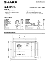 datasheet for LM64P83L by Sharp