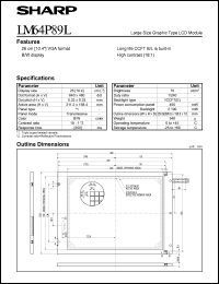datasheet for LM64P89L by Sharp