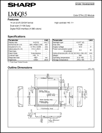 datasheet for LM64Q35 by Sharp