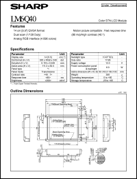 datasheet for LM64Q40 by Sharp
