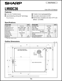 datasheet for LM80C36 by Sharp