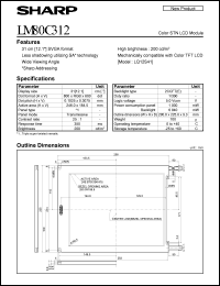 datasheet for LM80C312 by Sharp