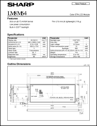 datasheet for LM8M64 by Sharp