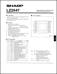 datasheet for LZ2547 by Sharp