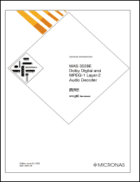 datasheet for MAS3528E by Micronas Intermetall