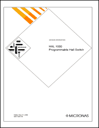 datasheet for HAL1000UT-A by Micronas Intermetall