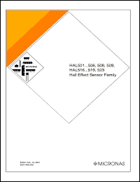 datasheet for HAL505UA-K by Micronas Intermetall