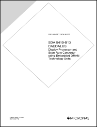 datasheet for SDA9410-B13 by Micronas Intermetall