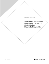 datasheet for SDA9488X by Micronas Intermetall