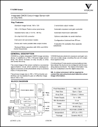 datasheet for VV6300 by VLSI Vision Ltd.