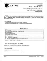 datasheet for SAN3021 by 