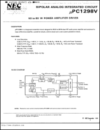 datasheet for uPC1298V by NEC Electronics Inc.