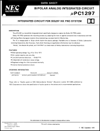 datasheet for uPC1297CA by NEC Electronics Inc.