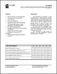 datasheet for GLT44016-30J4 by 