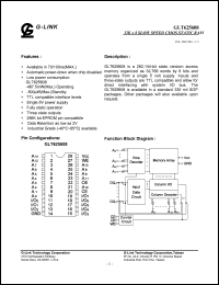 datasheet for GLT625608-70FB by 