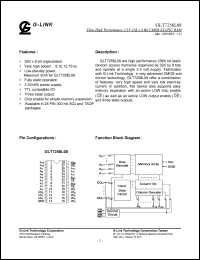 datasheet for GLT7256L08-12TS by 