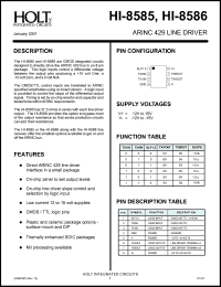 datasheet for HI-8586CDI by 