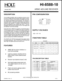 datasheet for HI-8588CDM-10 by 