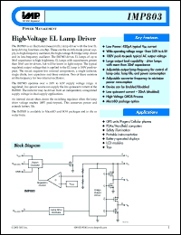 datasheet for IMP803IMA by 