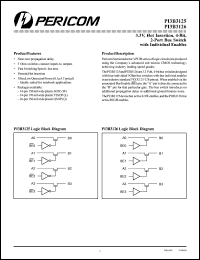 datasheet for PI3B3125L by 