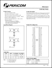 datasheet for PI5C16211V by 