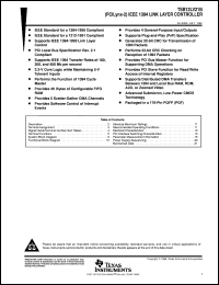 datasheet for TSB12LV21BPGF by Texas Instruments