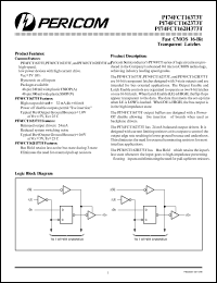 datasheet for PI74FCT162373TA by 