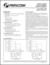 datasheet for PI74FCT16543TV by 