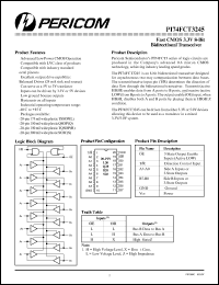 datasheet for PI74FCT3245R by 