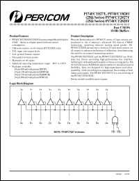 datasheet for PI74FCT827TS by 