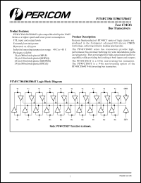 datasheet for PI74FCT864TS by 